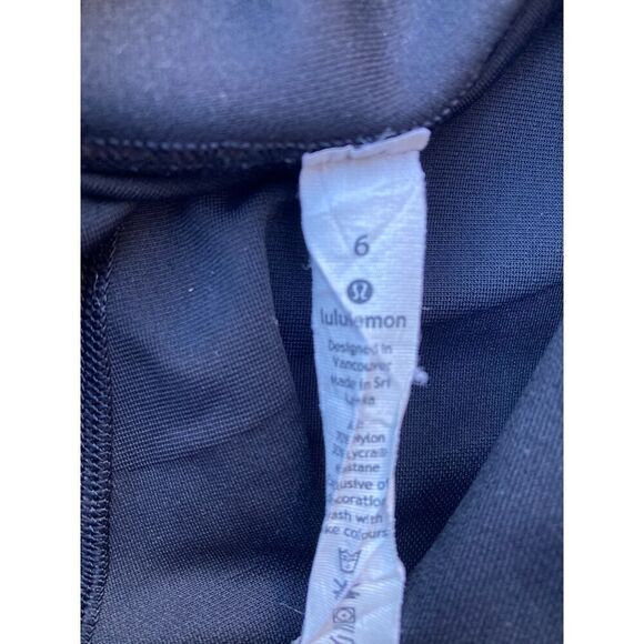 LULULEMON ATHLETICA LW5BBNSS Black Leggings Size 6 Design With Holes - Picture 4 of 7